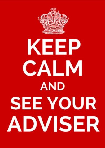 keep calm see your adviser